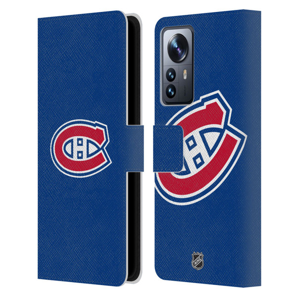 NHL Montreal Canadiens Plain Leather Book Wallet Case Cover For Xiaomi 12 Pro