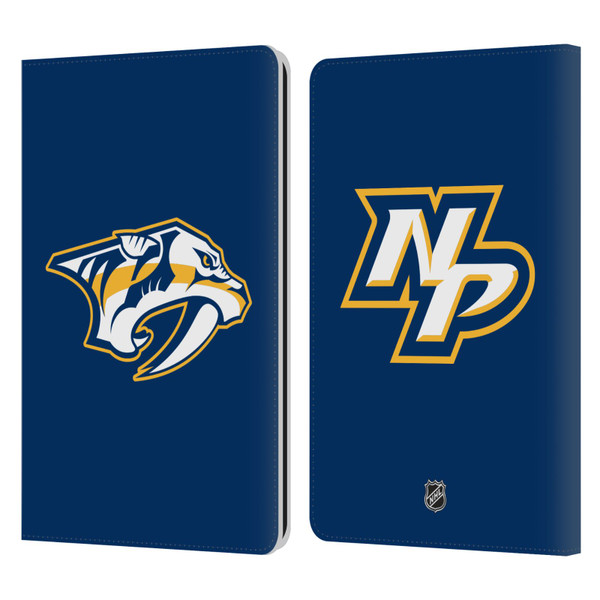 NHL Nashville Predators Plain Leather Book Wallet Case Cover For Amazon Kindle Paperwhite 1 / 2 / 3