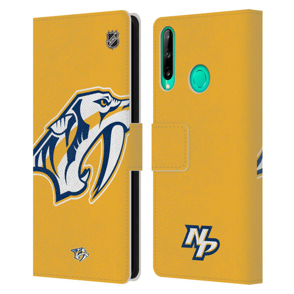 NHL Nashville Predators Oversized Leather Book Wallet Case Cover For Huawei P40 lite E