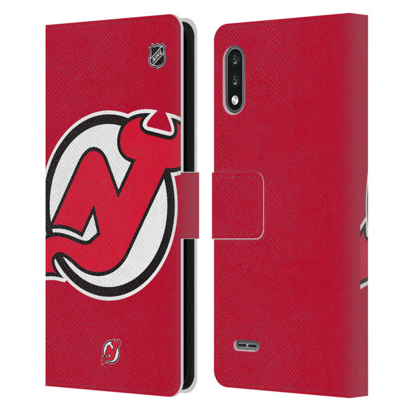 NHL New Jersey Devils Oversized Leather Book Wallet Case Cover For LG K22