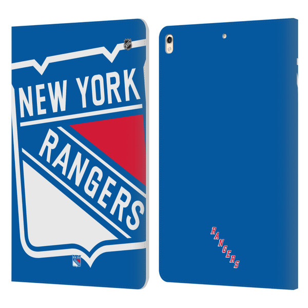 NHL New York Rangers Oversized Leather Book Wallet Case Cover For Apple iPad Pro 10.5 (2017)