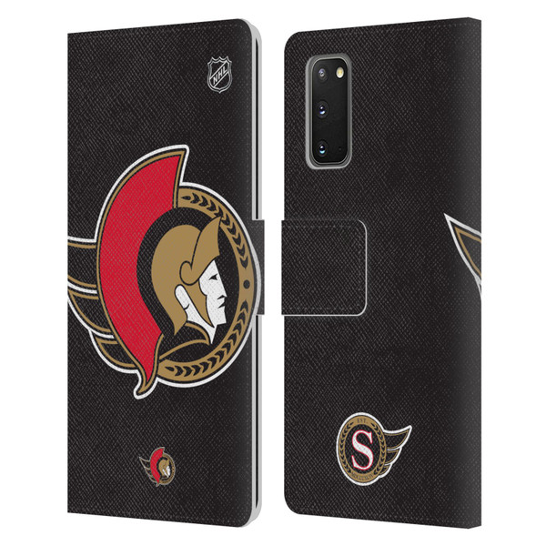 NHL Ottawa Senators Oversized Leather Book Wallet Case Cover For Samsung Galaxy S20 / S20 5G