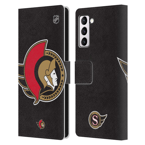 NHL Ottawa Senators Oversized Leather Book Wallet Case Cover For Samsung Galaxy S21+ 5G