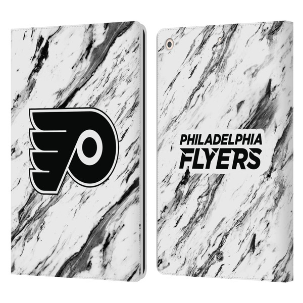 NHL Philadelphia Flyers Marble Leather Book Wallet Case Cover For Apple iPad 10.2 2019/2020/2021