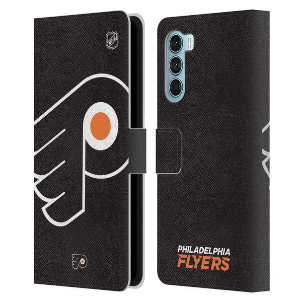 NHL Philadelphia Flyers Oversized Leather Book Wallet Case Cover For Motorola Edge S30 / Moto G200 5G