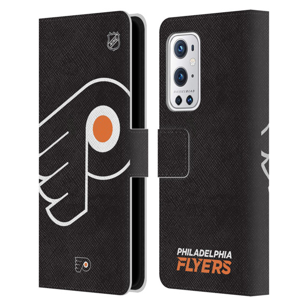 NHL Philadelphia Flyers Oversized Leather Book Wallet Case Cover For OnePlus 9 Pro