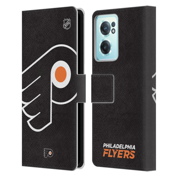 NHL Philadelphia Flyers Oversized Leather Book Wallet Case Cover For OnePlus Nord CE 2 5G
