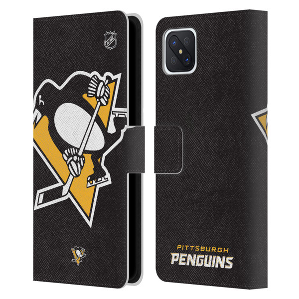 NHL Pittsburgh Penguins Oversized Leather Book Wallet Case Cover For OPPO Reno4 Z 5G