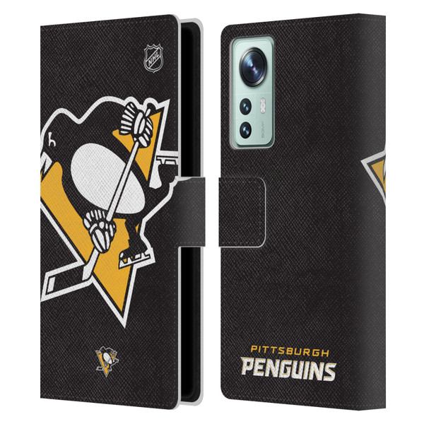 NHL Pittsburgh Penguins Oversized Leather Book Wallet Case Cover For Xiaomi 12