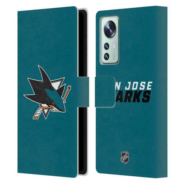 NHL San Jose Sharks Plain Leather Book Wallet Case Cover For Xiaomi 12