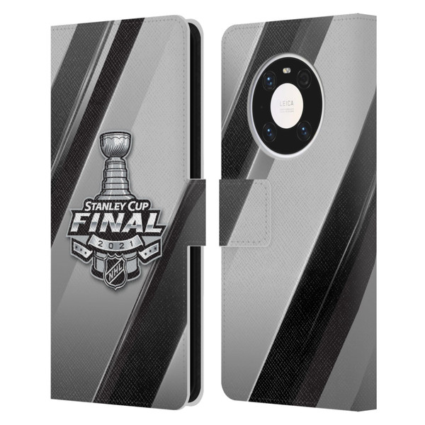 NHL 2021 Stanley Cup Final Stripes 2 Leather Book Wallet Case Cover For Huawei Mate 40 Pro 5G