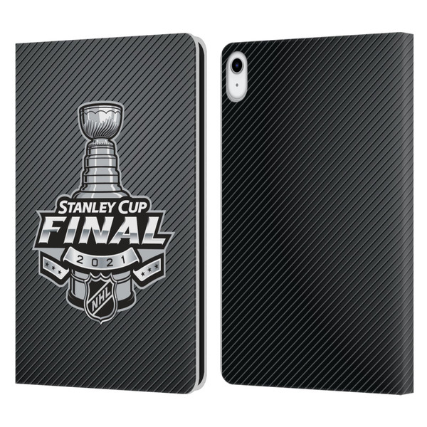 NHL 2021 Stanley Cup Final Stripes Leather Book Wallet Case Cover For Apple iPad 10.9 (2022)