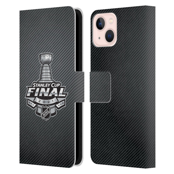 NHL 2021 Stanley Cup Final Stripes Leather Book Wallet Case Cover For Apple iPhone 13