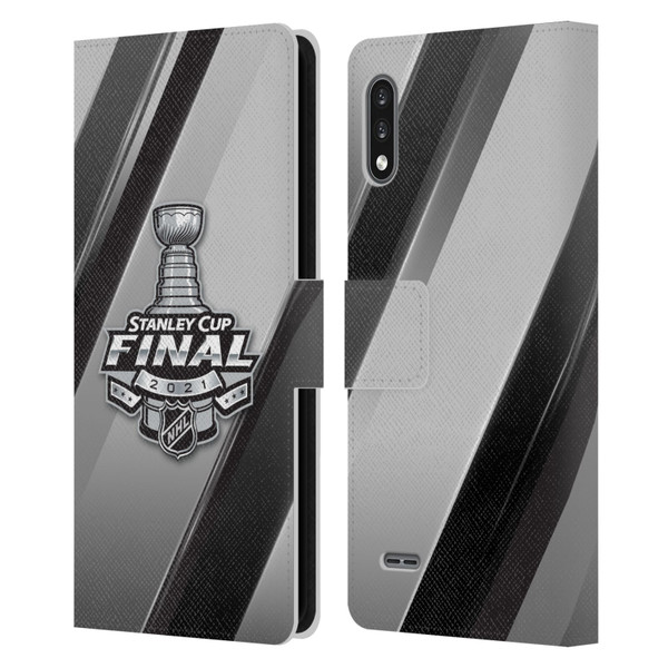 NHL 2021 Stanley Cup Final Stripes 2 Leather Book Wallet Case Cover For LG K22