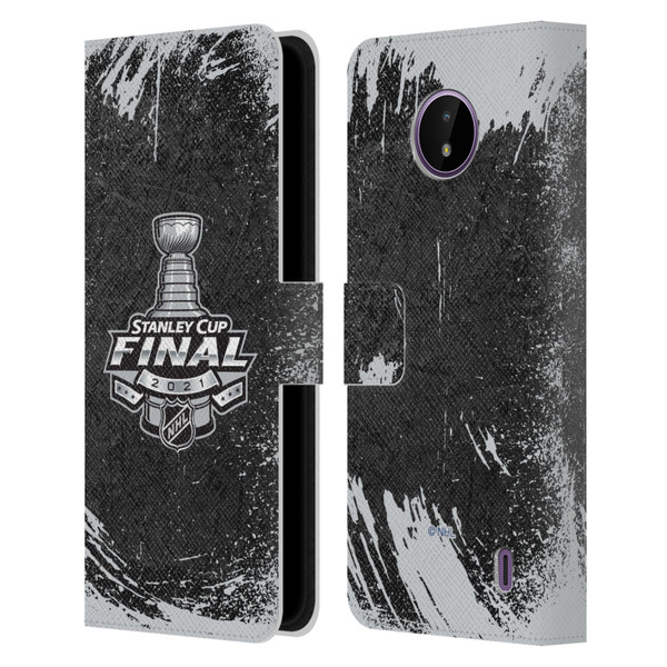 NHL 2021 Stanley Cup Final Distressed Leather Book Wallet Case Cover For Nokia C10 / C20