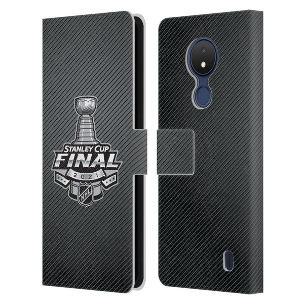 NHL 2021 Stanley Cup Final Stripes Leather Book Wallet Case Cover For Nokia C21
