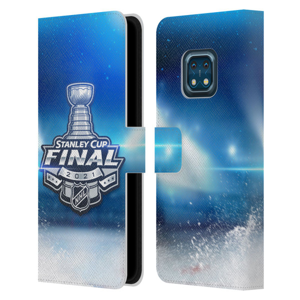 NHL 2021 Stanley Cup Final Stadium Leather Book Wallet Case Cover For Nokia XR20