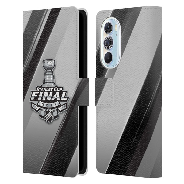 NHL 2021 Stanley Cup Final Stripes 2 Leather Book Wallet Case Cover For Motorola Edge X30