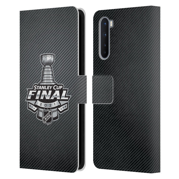 NHL 2021 Stanley Cup Final Stripes Leather Book Wallet Case Cover For OnePlus Nord 5G