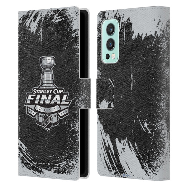 NHL 2021 Stanley Cup Final Distressed Leather Book Wallet Case Cover For OnePlus Nord 2 5G