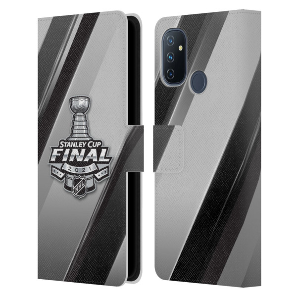 NHL 2021 Stanley Cup Final Stripes 2 Leather Book Wallet Case Cover For OnePlus Nord N100