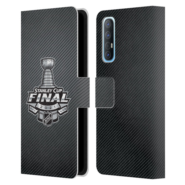 NHL 2021 Stanley Cup Final Stripes Leather Book Wallet Case Cover For OPPO Find X2 Neo 5G
