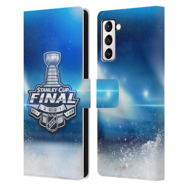 NHL 2021 Stanley Cup Final Stadium Leather Book Wallet Case Cover For Samsung Galaxy S21+ 5G