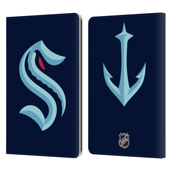 NHL Seattle Kraken Plain Leather Book Wallet Case Cover For Amazon Kindle Paperwhite 1 / 2 / 3