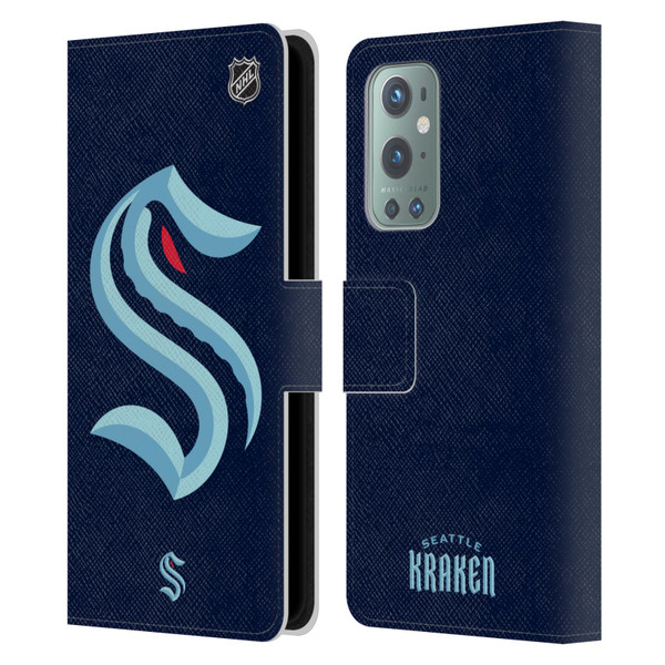 NHL Seattle Kraken Oversized Leather Book Wallet Case Cover For OnePlus 9