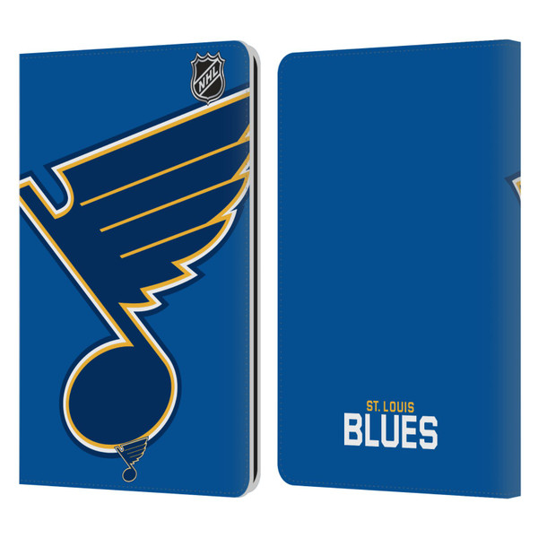 NHL St Louis Blues Oversized Leather Book Wallet Case Cover For Amazon Kindle Paperwhite 1 / 2 / 3