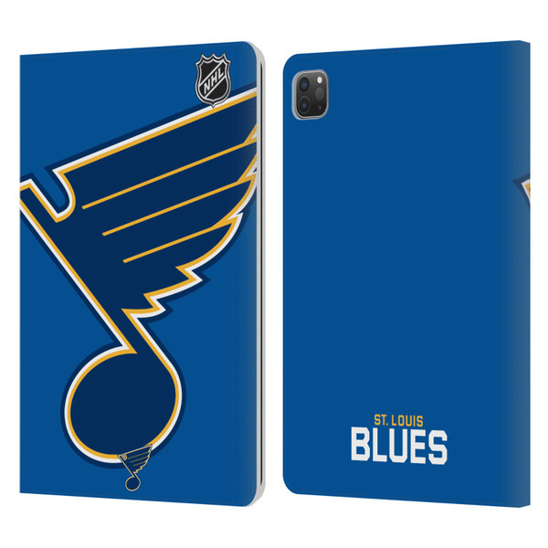 NHL St Louis Blues Oversized Leather Book Wallet Case Cover For Apple iPad Pro 11 2020 / 2021 / 2022
