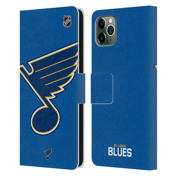 NHL St Louis Blues Oversized Leather Book Wallet Case Cover For Apple iPhone 11 Pro Max