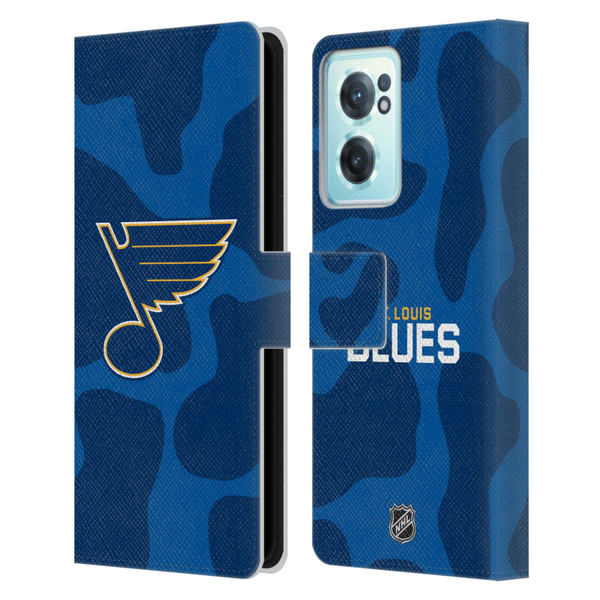 NHL St Louis Blues Cow Pattern Leather Book Wallet Case Cover For OnePlus Nord CE 2 5G