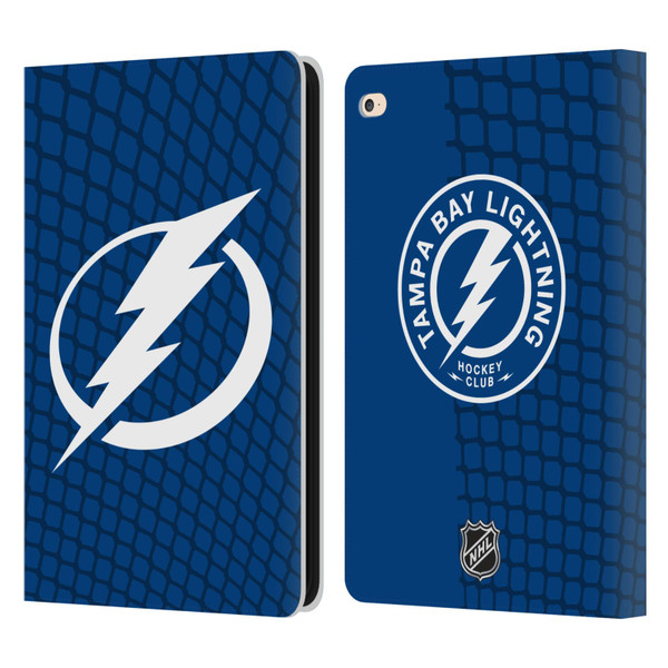 NHL Tampa Bay Lightning Net Pattern Leather Book Wallet Case Cover For Apple iPad Air 2 (2014)