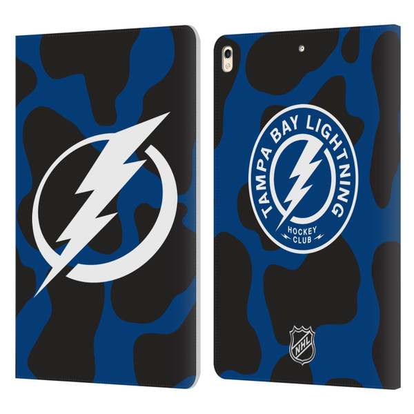 NHL Tampa Bay Lightning Cow Pattern Leather Book Wallet Case Cover For Apple iPad Pro 10.5 (2017)