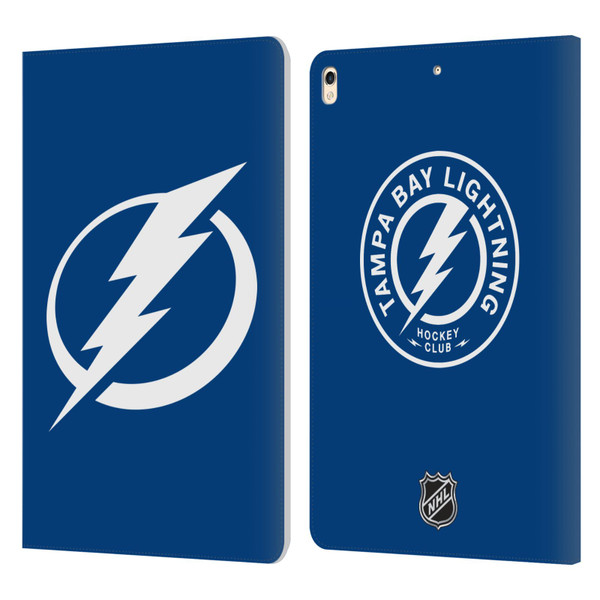 NHL Tampa Bay Lightning Plain Leather Book Wallet Case Cover For Apple iPad Pro 10.5 (2017)