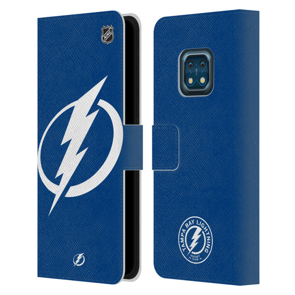 NHL Tampa Bay Lightning Oversized Leather Book Wallet Case Cover For Nokia XR20