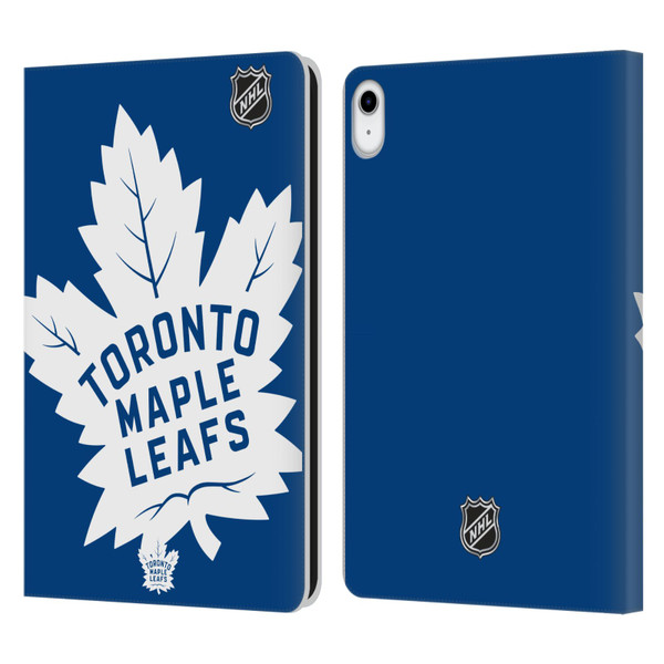 NHL Toronto Maple Leafs Oversized Leather Book Wallet Case Cover For Apple iPad 10.9 (2022)