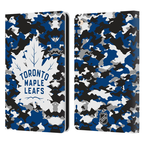 NHL Toronto Maple Leafs Camouflage Leather Book Wallet Case Cover For Apple iPad Air 2 (2014)
