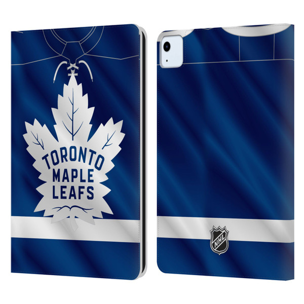 NHL Toronto Maple Leafs Jersey Leather Book Wallet Case Cover For Apple iPad Air 11 2020/2022/2024