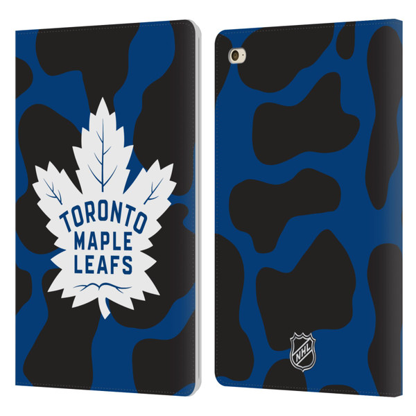 NHL Toronto Maple Leafs Cow Pattern Leather Book Wallet Case Cover For Apple iPad mini 4