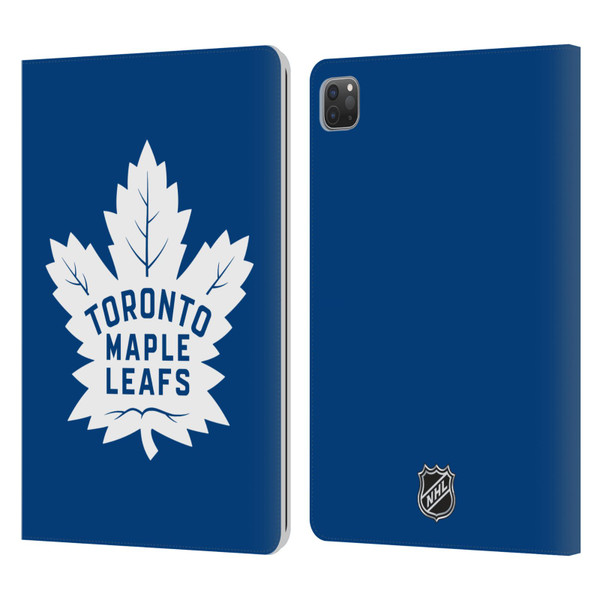 NHL Toronto Maple Leafs Plain Leather Book Wallet Case Cover For Apple iPad Pro 11 2020 / 2021 / 2022