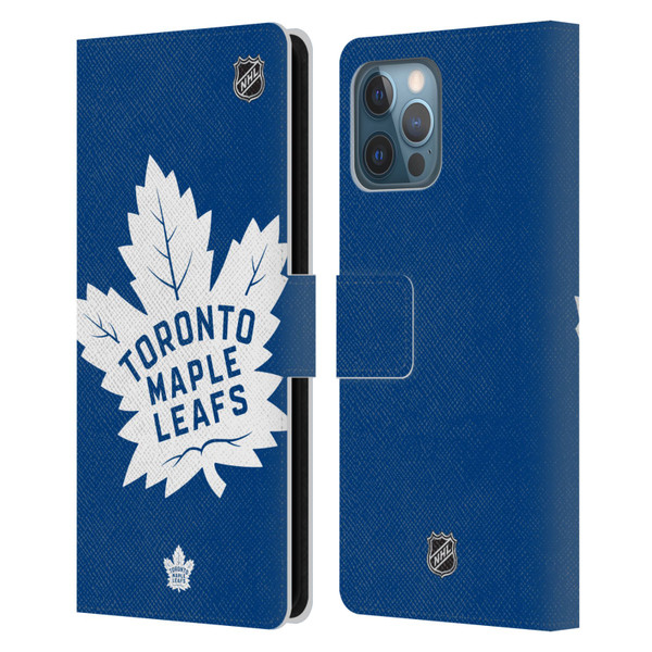 NHL Toronto Maple Leafs Oversized Leather Book Wallet Case Cover For Apple iPhone 12 Pro Max