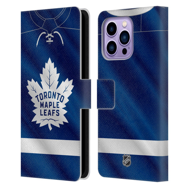 NHL Toronto Maple Leafs Jersey Leather Book Wallet Case Cover For Apple iPhone 14 Pro Max
