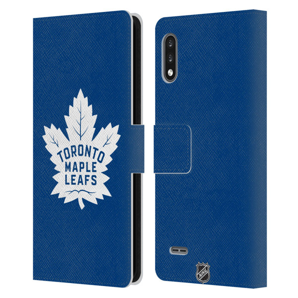 NHL Toronto Maple Leafs Plain Leather Book Wallet Case Cover For LG K22