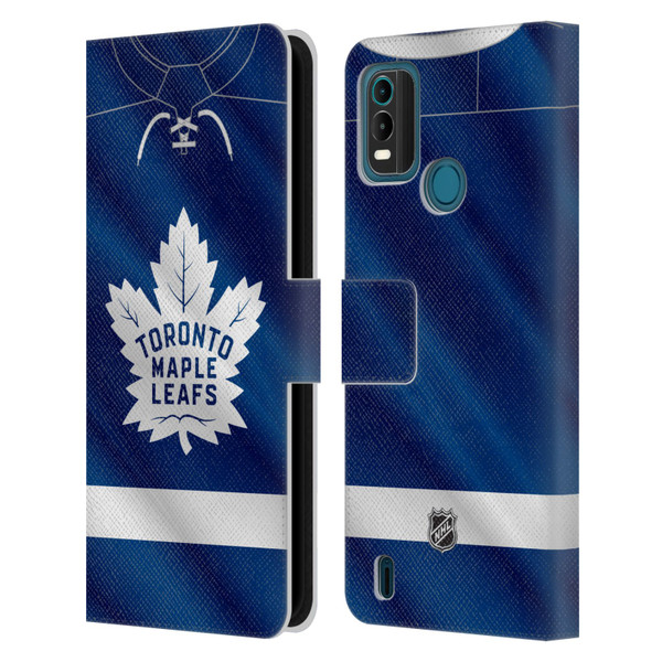 NHL Toronto Maple Leafs Jersey Leather Book Wallet Case Cover For Nokia G11 Plus