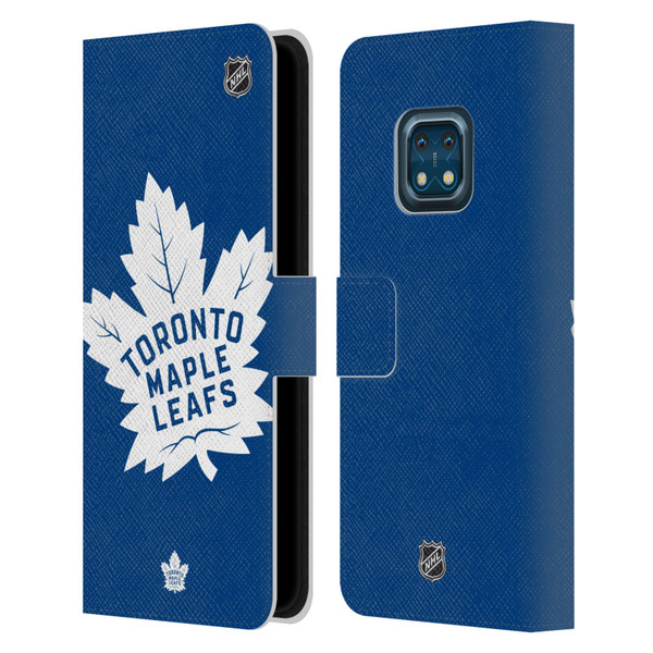 NHL Toronto Maple Leafs Oversized Leather Book Wallet Case Cover For Nokia XR20