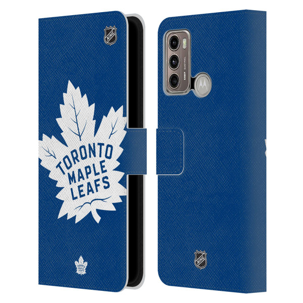 NHL Toronto Maple Leafs Oversized Leather Book Wallet Case Cover For Motorola Moto G60 / Moto G40 Fusion
