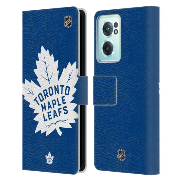 NHL Toronto Maple Leafs Oversized Leather Book Wallet Case Cover For OnePlus Nord CE 2 5G