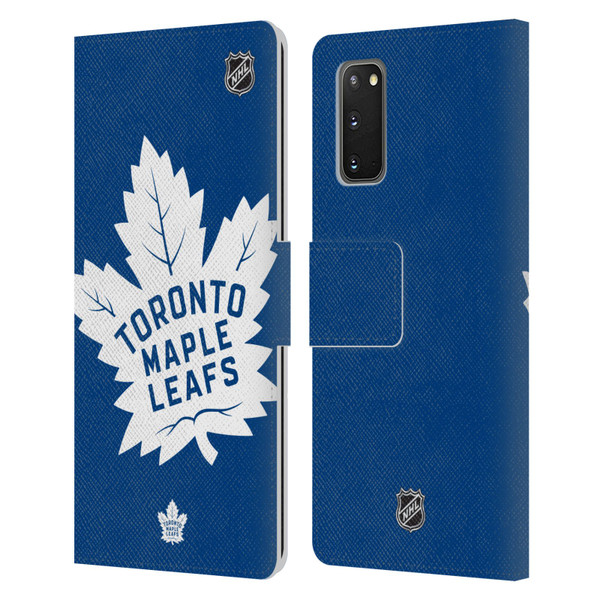 NHL Toronto Maple Leafs Oversized Leather Book Wallet Case Cover For Samsung Galaxy S20 / S20 5G